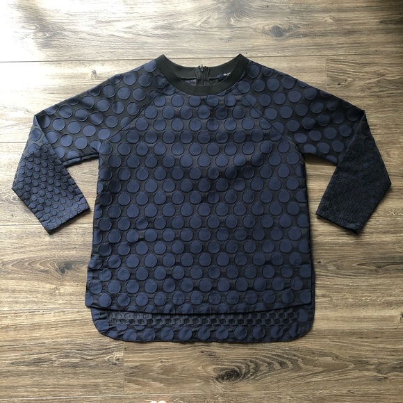 MADEWELL Mood Dot Polka Dot Blouse Small - Picture 2 of 8